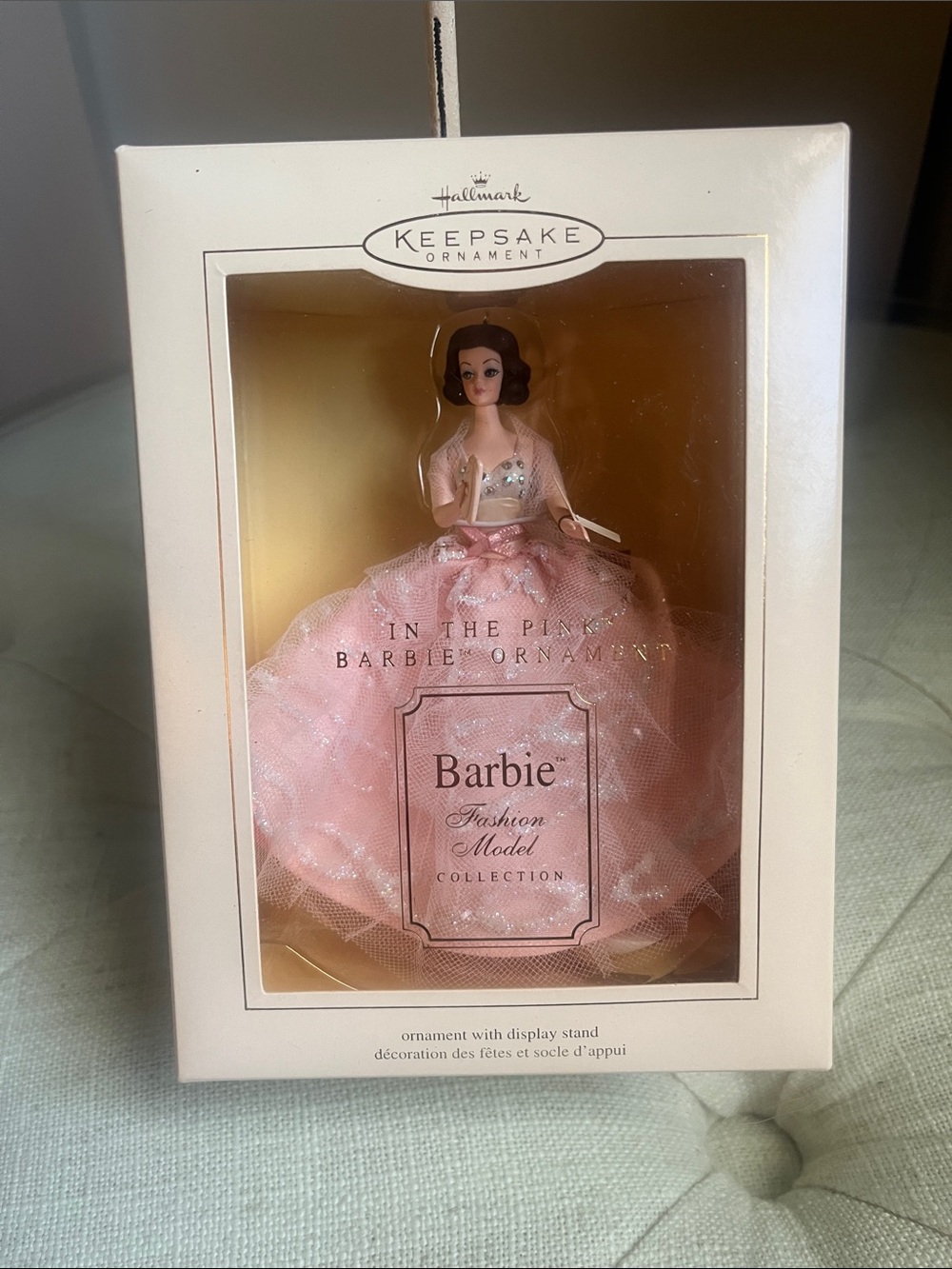 Hallmark Keepsake Barbie Ornament 2003 In The Pink Fashion Model Collection